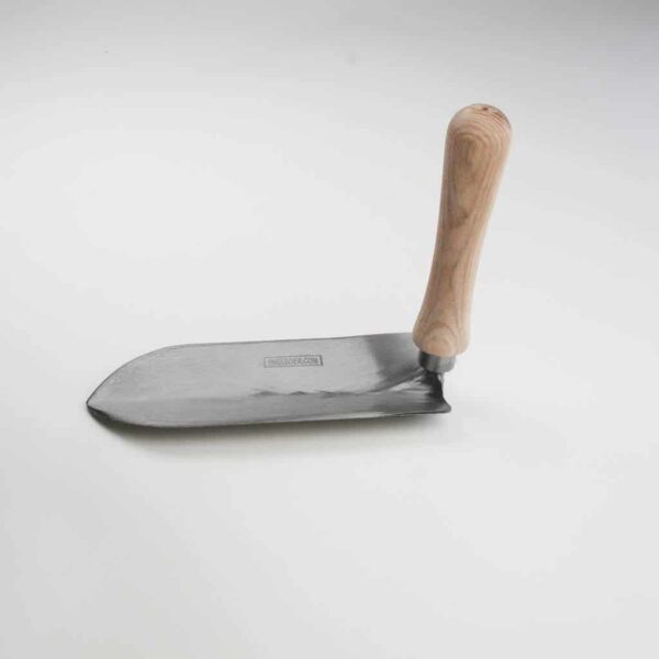 Sneeboer Helmantel Pflanzkelle mit 7,50 cm Edelstahlklinge und 14 cm Eschenholzgriff, Gesamtlänge 19 cm
