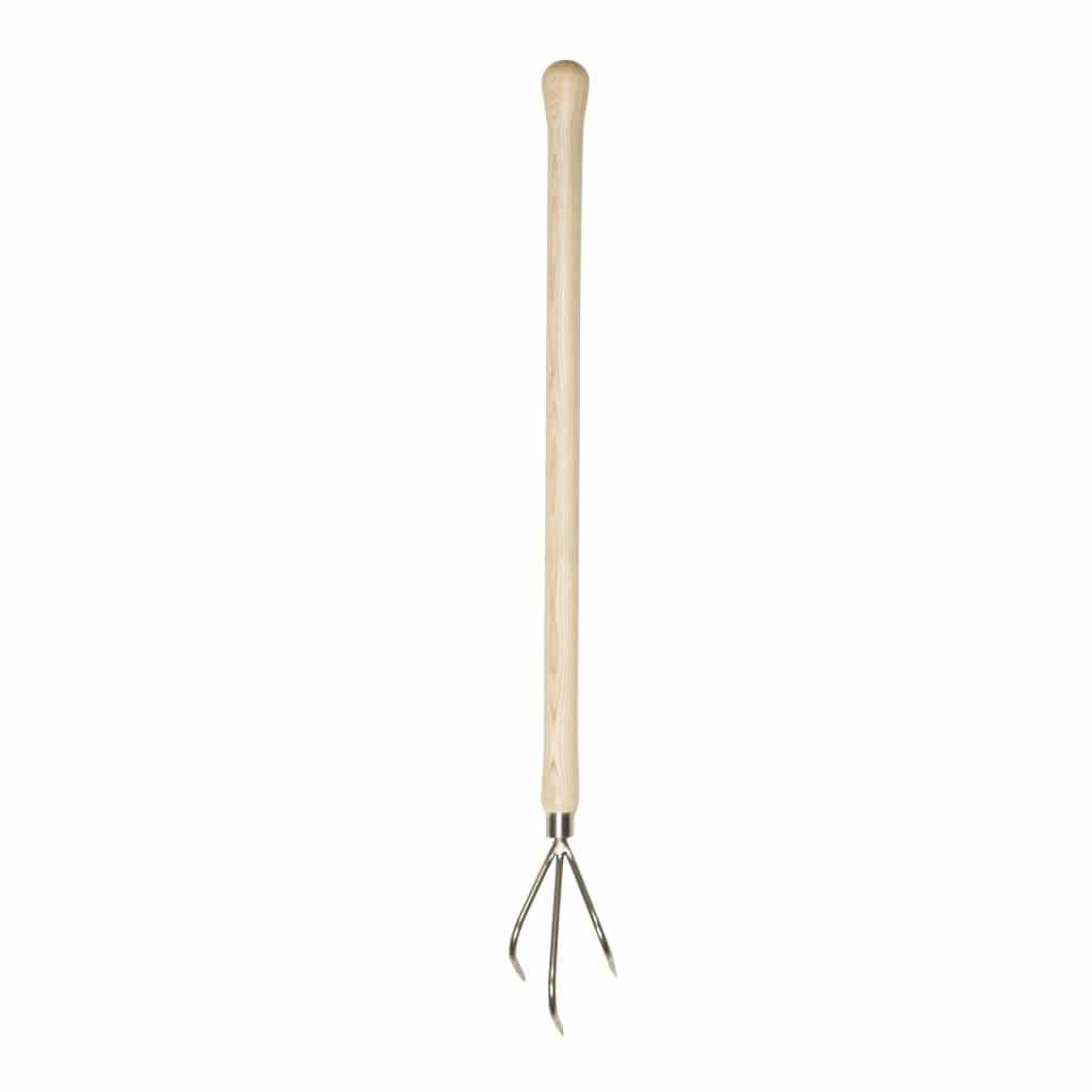 Sneeboer Hochbeet-Grubber mit 7 cm Edelstahlklinge und 60 cm Eschenholzgriff, Gesamtlänge 73 cm
