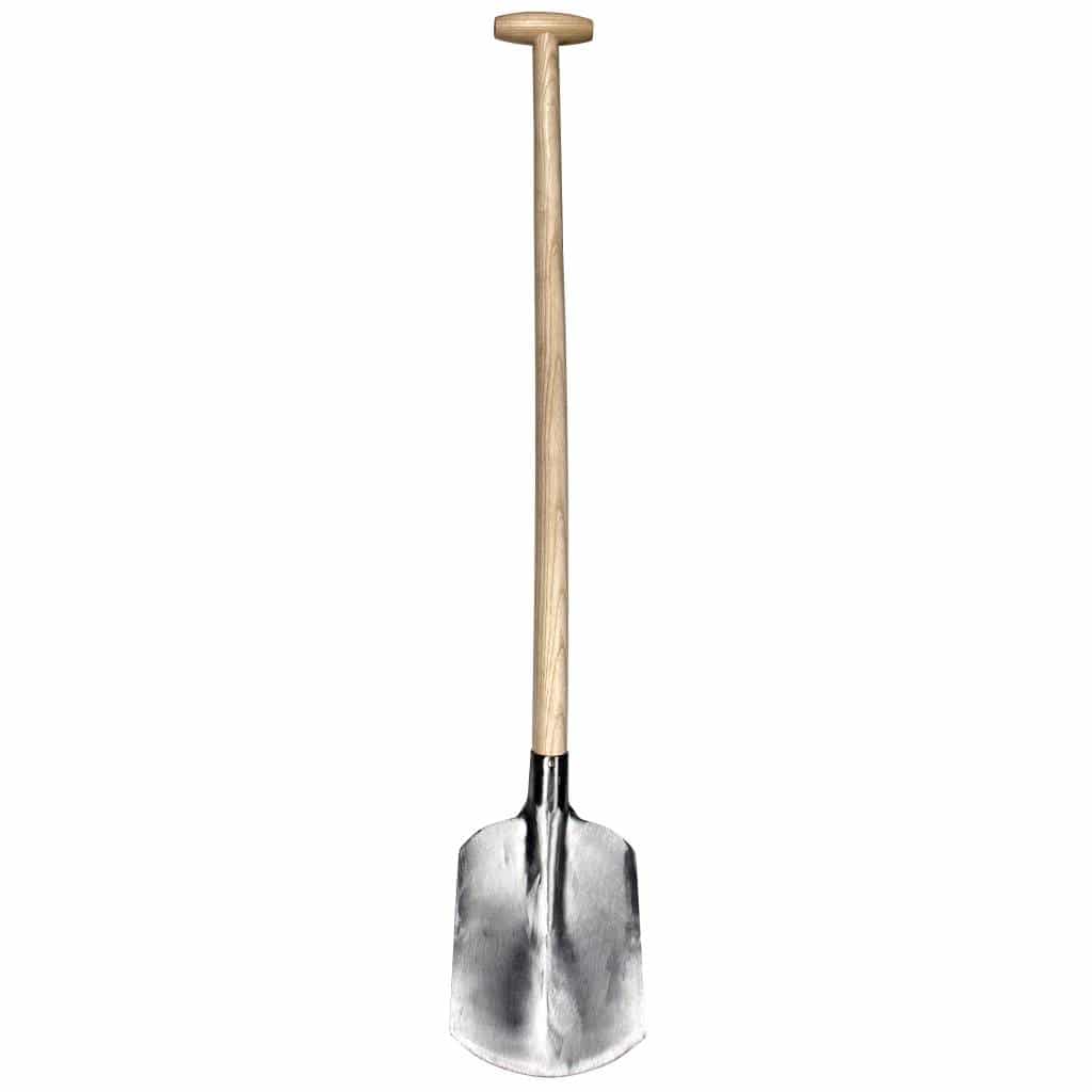 Sneeboer Holländische Sandschaufel mit 20 cm Edelstahlklinge und 110 cm Eschenholzgriff, Gesamtlänge 131 cm
