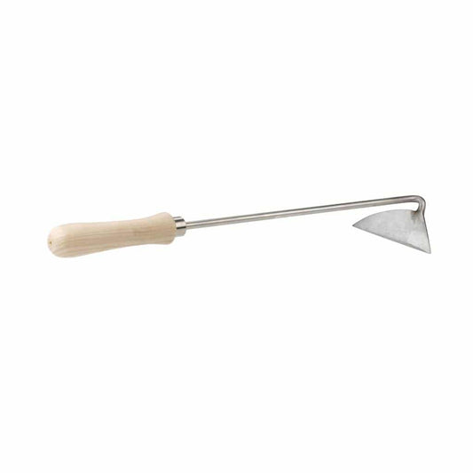 Sneeboer Jäter 14 cm rechtshändig aus rostfreiem Edelstahl mit Eschenholzgriff
