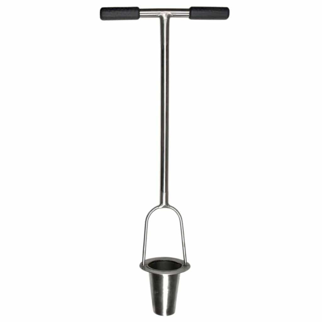Sneeboer Kartoffelpflanzer mit 9 cm Edelstahlklinge und 61 cm Stiel, Gesamtlänge 90 cm
