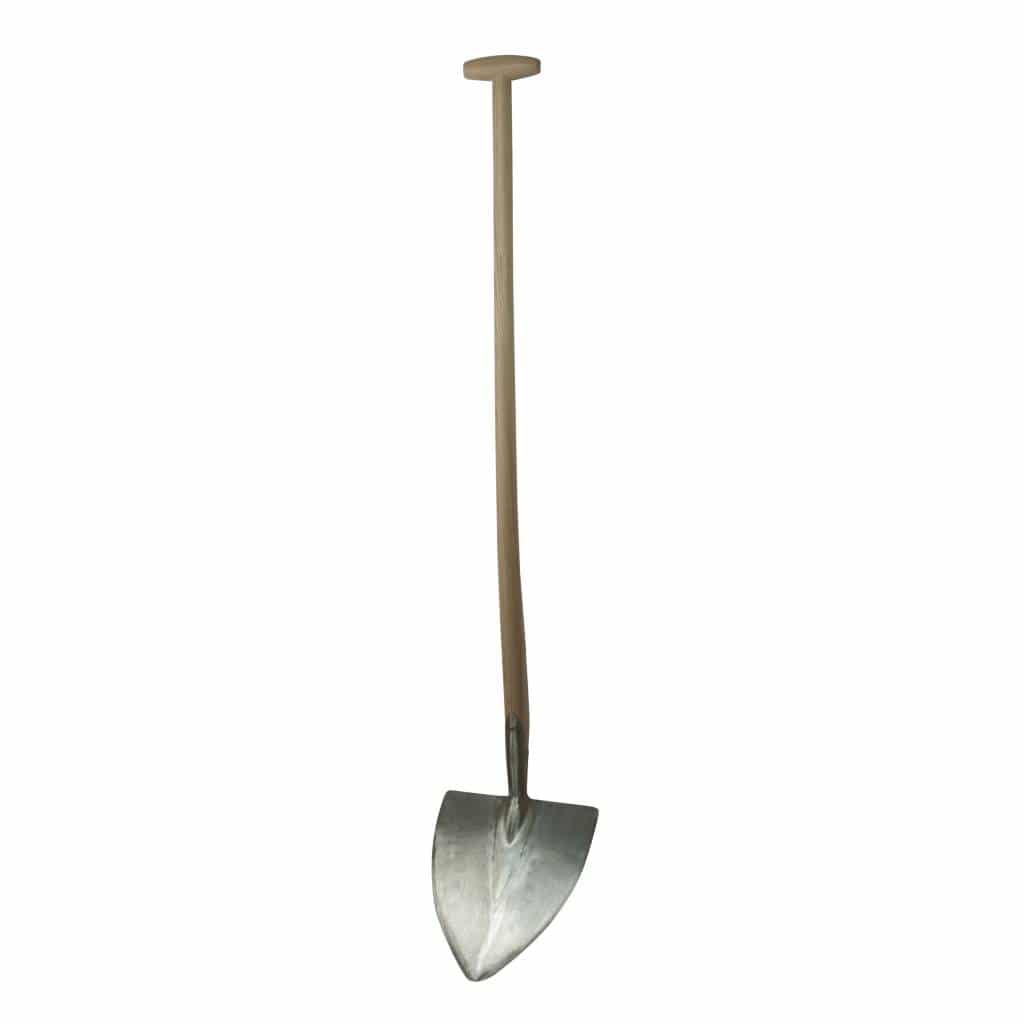 Sneeboer Keltischer Schaufelspaten mit 26 cm Edelstahlklinge und 110 cm Eschenholzgriff, Gesamtlänge 138 cm
