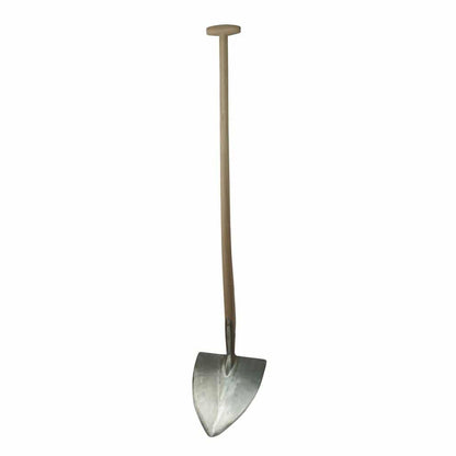 Sneeboer Keltischer Schaufelspaten mit 26 cm Edelstahlklinge und 110 cm Eschenholzgriff, Gesamtlänge 138 cm
