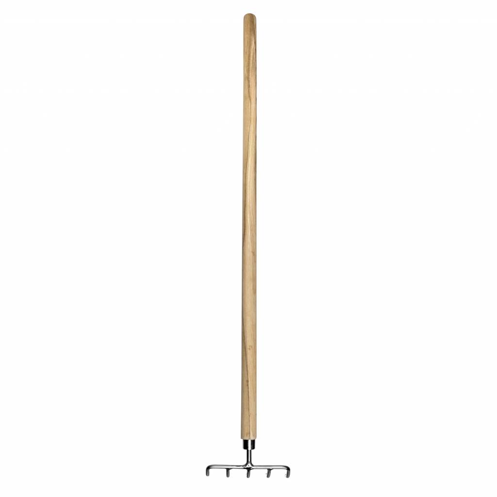 Sneeboer Kinder-Harke mit 13,50 cm Edelstahlklinge und 75 cm Eschenholzgriff, Gesamtlänge 80 cm
