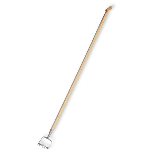 Sneeboer Königliche Hollandschuffel mit 12,5 cm Edelstahlklinge und 145 cm Eschenholzgriff, Gesamtlänge 165 cm
