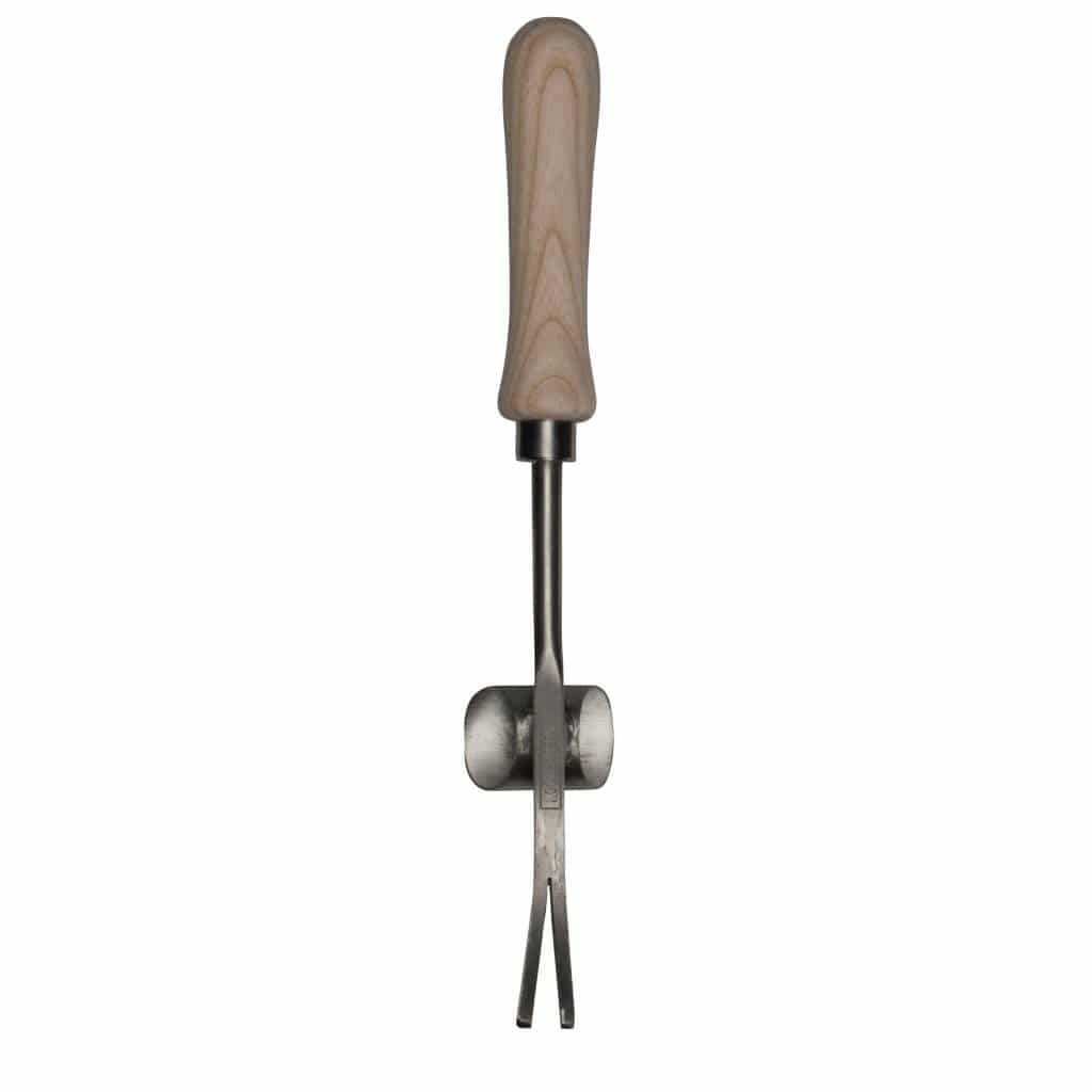 Sneeboer Löwenzahnstecher mit 4,50 cm Edelstahlklinge und 14 cm Eschenholzgriff, Gesamtlänge 32 cm
