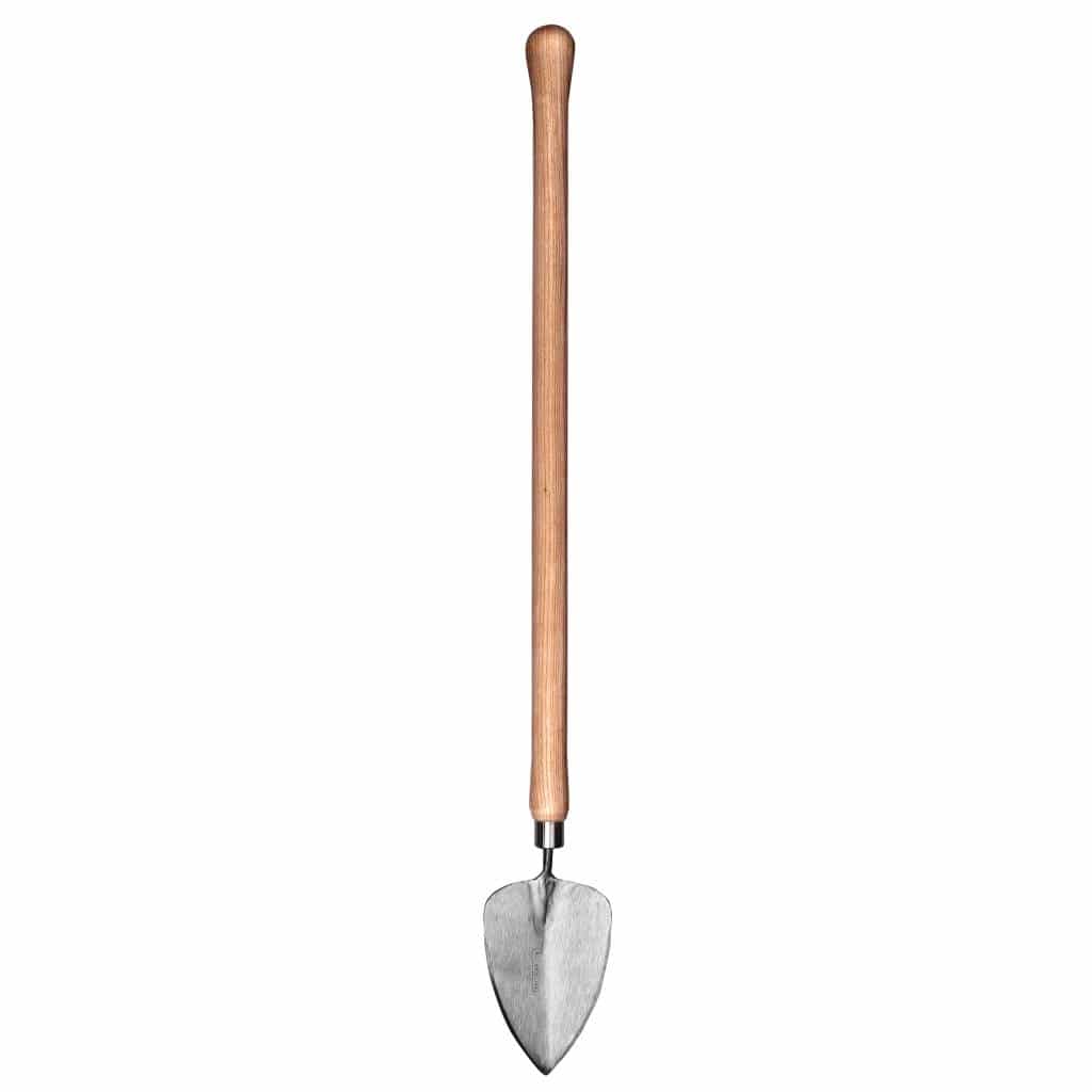 Sneeboer Pflanzkelle Hochbeet mit 9,50 cm Edelstahlklinge und 60 cm Eschenholzgriff, Gesamtlänge 75 cm
