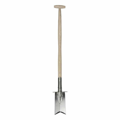 Sneeboer Pflanzspaten mit Tritt Luxe mit 11 cm Edelstahlklinge und 90 cm Eschenholzgriff, Gesamtlänge 108 cm
