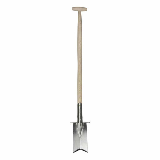 Sneeboer Pflanzspaten mit Tritt Luxe mit 11 cm Edelstahlklinge und 90 cm Eschenholzgriff, Gesamtlänge 108 cm
