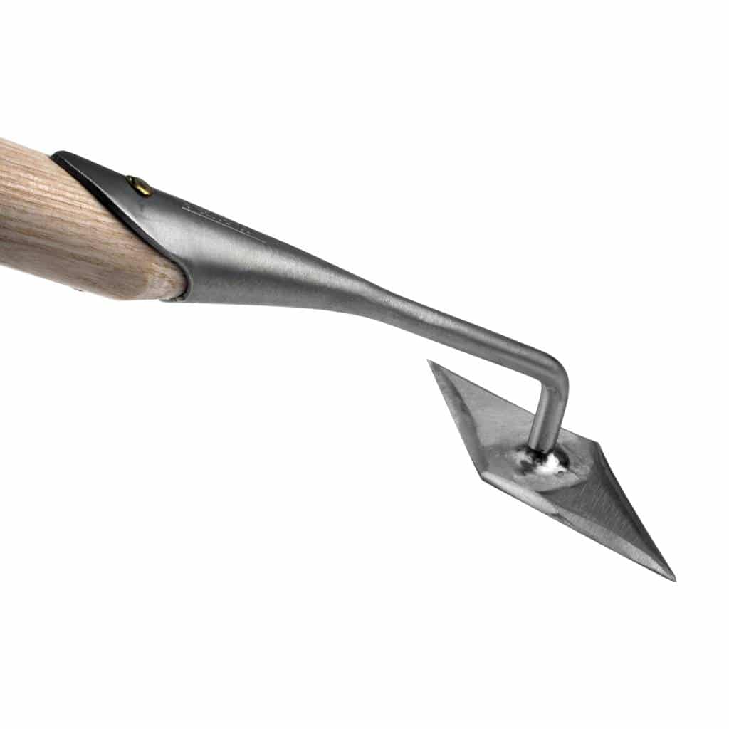 Sneeboer Rauten-Schuffel mit 16 cm Edelstahlklinge und 155 cm Eschenholzgriff, Gesamtlänge 174 cm
