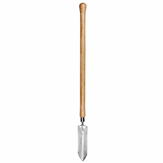 Sneeboer schmaler Unkrautstecher Hochbeet mit 5 cm Edelstahlklinge und 60 cm Eschenholzgriff, Gesamtlänge 80 cm
