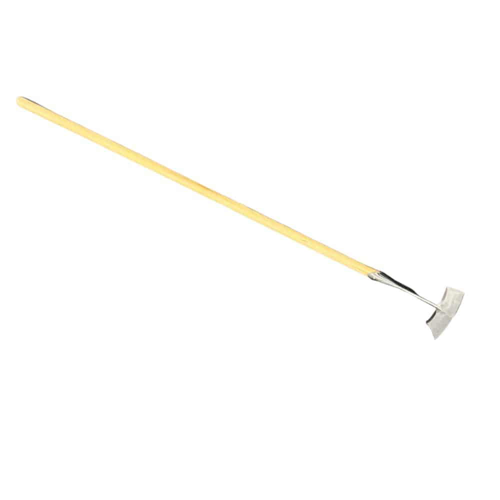 Sneeboer Schuffel Luxe mit 12,5 cm Edelstahlklinge und 145 cm Eschenholzgriff, Gesamtlänge 165 cm
