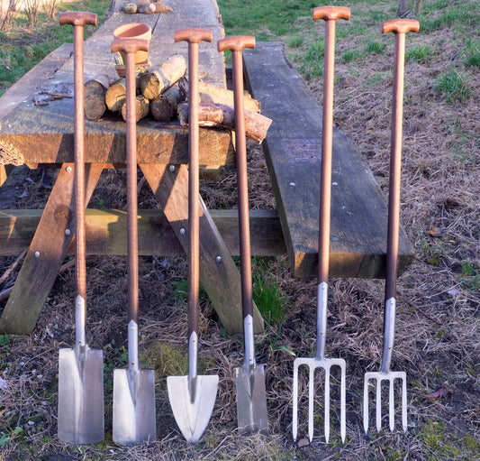 Sneeboer Set von 6 Vintage-Gartengeräten mit Edelstahlköpfen und Eschenholzgriffen in limitierter Auflage
