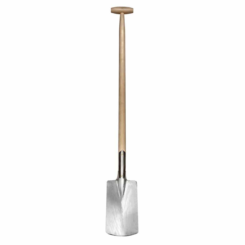 Sneeboer Spaten mit 16 cm Edelstahlklinge und 90 cm Eschenholzgriff, Gesamtlänge 116 cm

