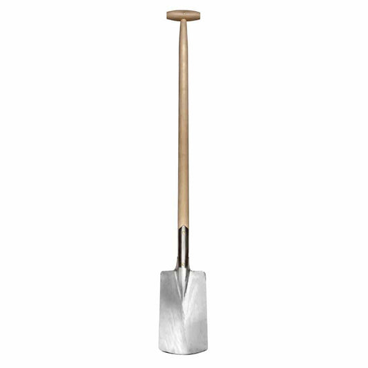 Sneeboer Spaten mit 16 cm Edelstahlklinge und 90 cm Eschenholzgriff, Gesamtlänge 116 cm
