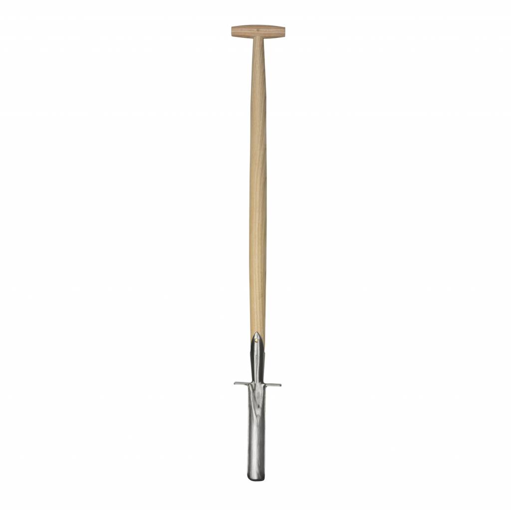 Sneeboer Unkrautspaten mit Tritt aus rostfreiem Edelstahl und Eschenholzstiel, 106 cm Gesamtlänge
