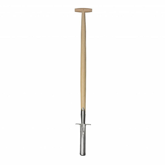 Sneeboer Unkrautspaten mit Tritt aus rostfreiem Edelstahl und Eschenholzstiel, 106 cm Gesamtlänge
