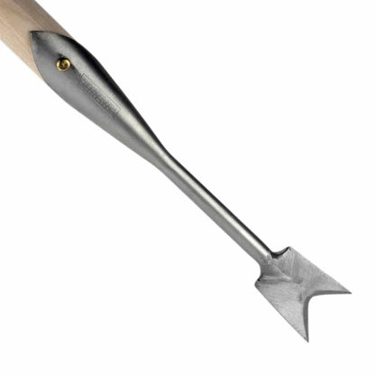 Sneeboer Unkrautstecher 5 mit 4 cm Edelstahlklinge und 155 cm Eschenholzgriff, Gesamtlänge 171 cm
