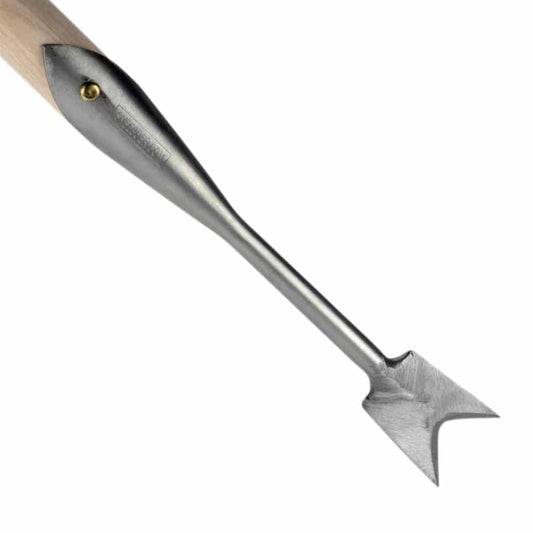 Sneeboer Unkrautstecher 5 mit 4 cm Edelstahlklinge und 155 cm Eschenholzgriff, Gesamtlänge 171 cm
