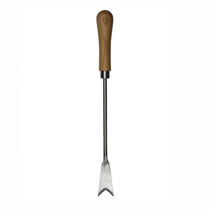 Sneeboer Unkrautstecher mit 3,50 cm Edelstahlklinge und 14 cm Kirschenholzgriff, Gesamtlänge 39 cm
