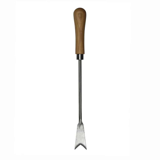 Sneeboer Unkrautstecher mit 3,50 cm Edelstahlklinge und 14 cm Kirschenholzgriff, Gesamtlänge 39 cm

